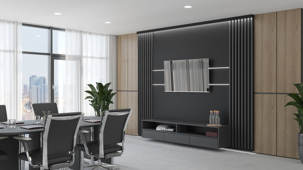 Lamely na paneli - 3 kusy - základný modul - 13,5 cm - 18 farieb - antracitová