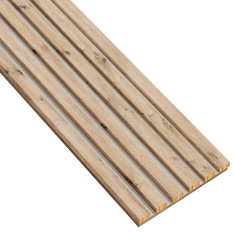 Lamely na kašmírovej doske - 12x28 mm - 6 kusov - základný modul - 25,3 cm - dub Artisan