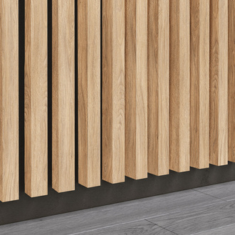 Prírodný dub Fornitury - Premium 3D lamely - Dekoratívne akustické vertikálne stenové panely