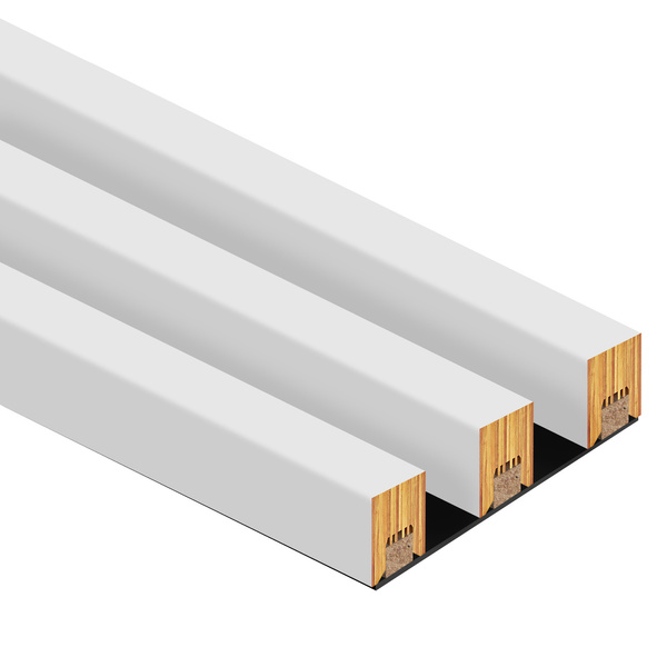 Lamely na paneli - 3 kusy - základný modul - 13,5 cm - 18 farieb - Capri biela