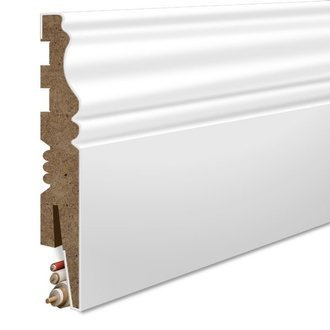 MDF lišta frézovaná - BIELA