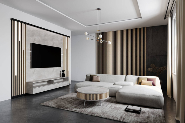 Konferenčný stolík Borneo - vrchná doska: BIELA - farba lamely: Capri White vysoký lesk