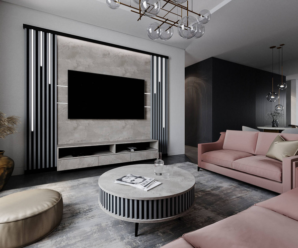 Sivá - 3D lišty Premium - Dekoratívne akustické vertikálne stenové panely