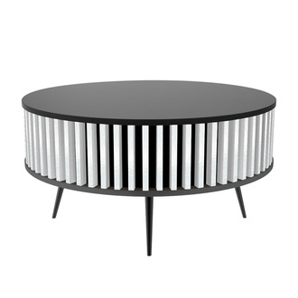 Konferenčný stolík Borneo - vrchná doska: 0190 PE - farba lamiel: LM009 - Capri White High Gloss