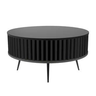 Konferenčný stolík Borneo - vrchná doska: 0190 PE - farba plutvy: LM006 - čierna