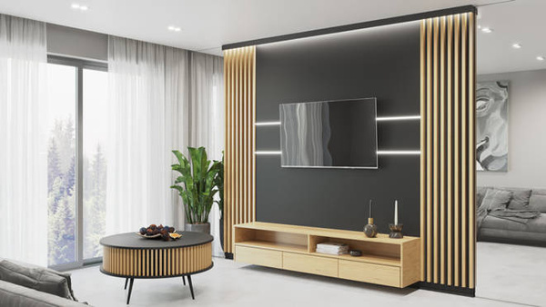 LED svetelná záclonová tyč - 100 cm