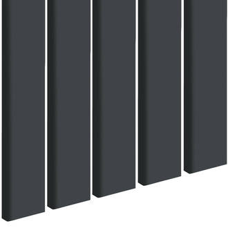 Capri white - Premium 3D lamely - Lamelové dosky - 80x16 mm - 3D dekoratívne akustické vertikálne stenové panely