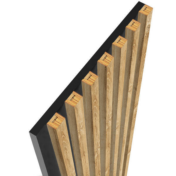 Prírodný dub Lancelot - Lamely na doske - 15 kusov - spojovací modul - 97,5 cm