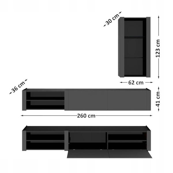 RTV nábytková stena
