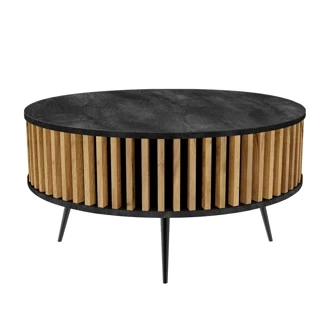 Konferenčný stolík Borneo - vrchná doska: K353 RT - farba lamiel: Prírodný dub Fornitury