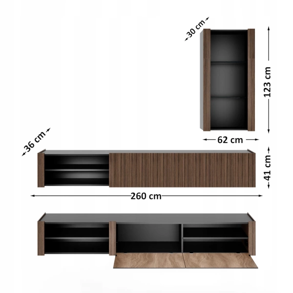 RTV nábytková stena