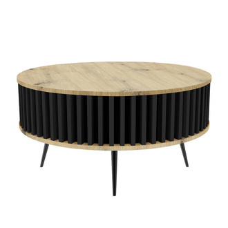 Konferenčný stolík Borneo - vrchná doska: BIELA - farba plutvy: antracit