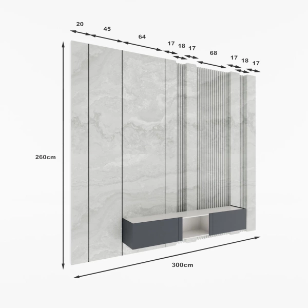 RTV nábytková stena