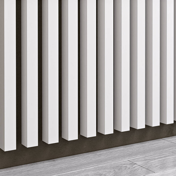 White Capri - Premium 3D lamely - Dekoratívne akustické vertikálne stenové panely