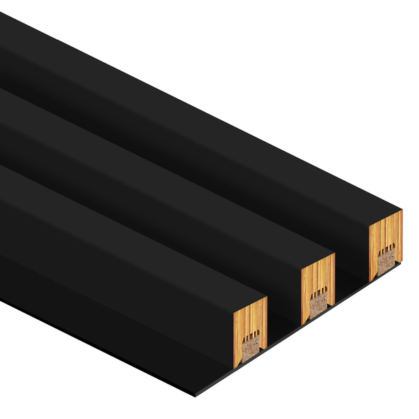 Lamely na paneli - 3 kusy - spojovací modul - 17 cm - 18 farieb - čierna