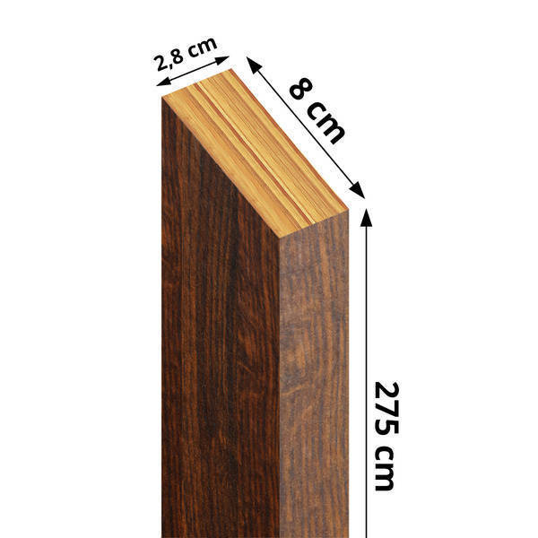 Lamely priečnika - orech Capri - 28 mm x 80 mm