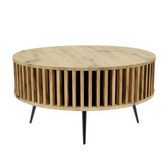 Konferenčný stolík Borneo - vrchná doska: BIELA - lamely dostupné v 11 farbách