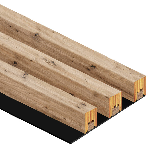 Lamely na paneli - 3 kusy - spojovací modul - 17 cm - Orech Capri