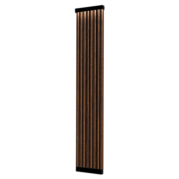 Lamely na paneli - záclonová tyč s LED osvetlením - 48,4 cm - Capri Walnut