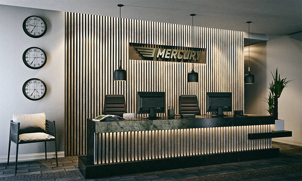 Prírodný dub jaseň - Prémiové 3D lamely - Dekoratívne akustické vertikálne stenové panely