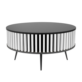 Konferenčný stolík Borneo - vrchná doska: 0190 PE - farba lamiel: LM008 - Capri biela