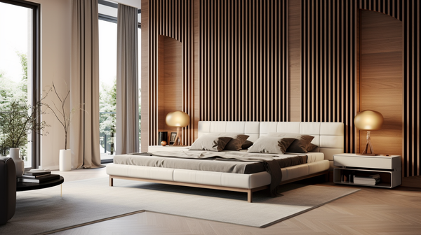 Capri Walnut - Premium 3D Llamellas - Dekoratívne akustické vertikálne stenové panely