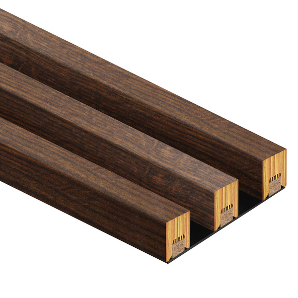 Lamely na paneli - 3 kusy - základný modul - 13,5 cm - 22 farieb - Capri Walnut