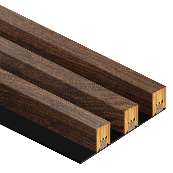 Lamely na paneli - 3 kusy - spojovací modul - 17 cm - Orech Capri