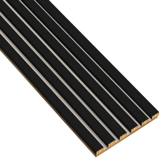 Lamely na kašmírovej doske - 12x28 mm - 6 kusov - základný modul - 25,3 cm - Čierne