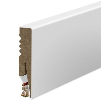 Hladká lišta z MDF - BIELA
