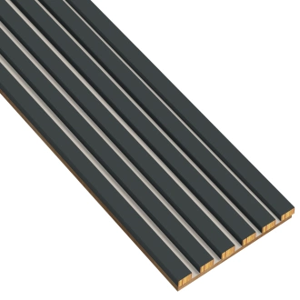 Lamely na kašmírovej doske - 12x28 mm - 6 kusov - základný modul - 25,3 cm - antracit
