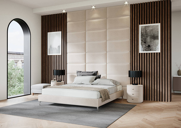 Capri Walnut - Premium 3D Llamellas - Dekoratívne akustické vertikálne stenové panely