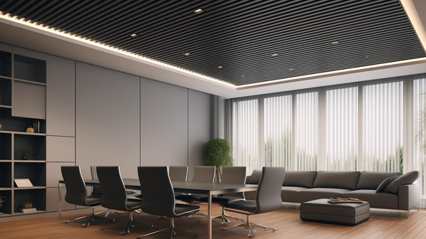 Sivá - 3D lišty Premium - Dekoratívne akustické vertikálne stenové panely