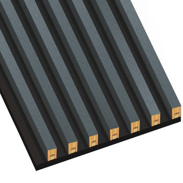 Antracit - lišty na paneli - 7 kusov - spojovací modul - 45,5 cm