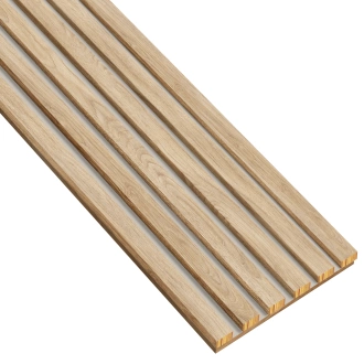 Lamely na kašmírovej doske - 12x28 mm - 6 kusov - základný modul - 25,3 cm - Prírodné dubové dyhy