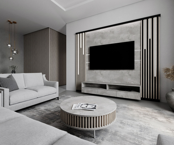 Prírodný dub jaseň - latovanie na doske - 15 kusov - spojovací modul - 97,5 cm