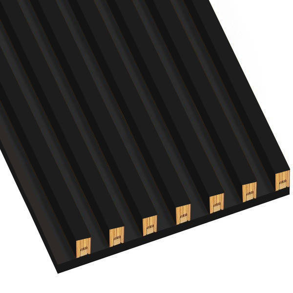 Čierna - Dosky na paneli - 7 kusov - spojovací modul - 45,5 cm