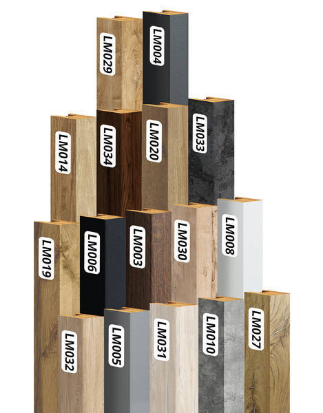 Lamely na paneli - záclonová tyč s LED osvetlením - 48,4 cm - 17 farieb