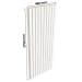 Lamely na kašmírovej doske - 12x28 mm - 10 kusov - spojovací modul - 46 cm - Capri White
