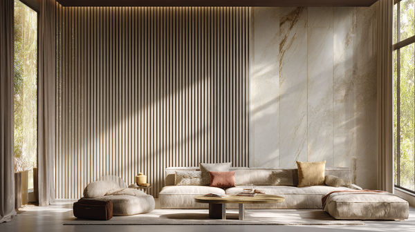 Lamely na kašmírovej doske - 12x28 mm - 6 kusov - základný modul - 25,3 cm - Prírodné dubové dyhy