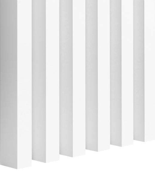 White Capri - Premium 3D lamely - Dekoratívne akustické vertikálne stenové panely