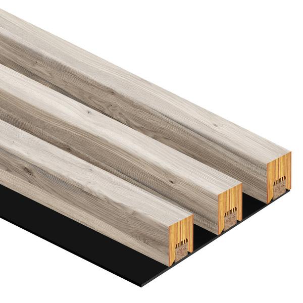 Lamely na paneli - 3 kusy - spojovací modul - 17 cm - 18 farieb - prírodný dub jaseň