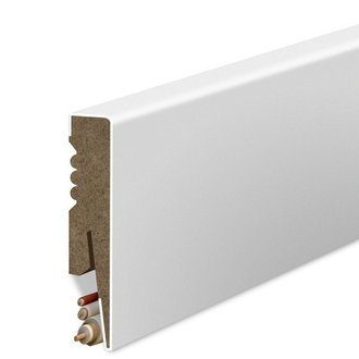 Hladká lišta z MDF - BIELA