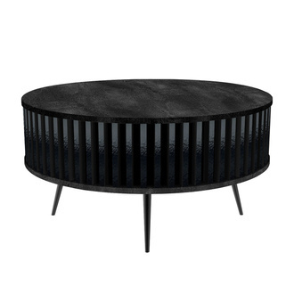 Konferenčný stolík Borneo - vrchná doska: K353 RT - farba obloženia: Čierny vysoký lesk