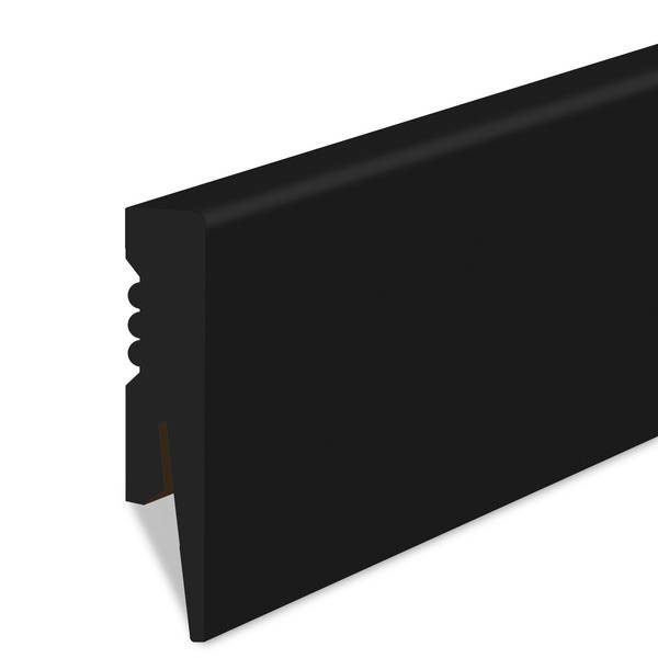 Univerzálny čierny ukončovací prvok soklovej lišty