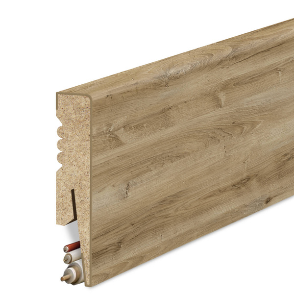 Hladká lišta z MDF - LANCELOT NATURAL OAK