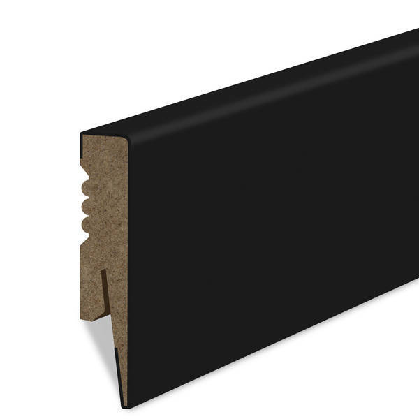 Univerzálny čierny ukončovací prvok soklovej lišty
