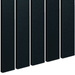 Čierna - Premium 3D lamely - Lamelové dosky - 80x16 mm - 3D dekoratívne akustické vertikálne stenové panely
