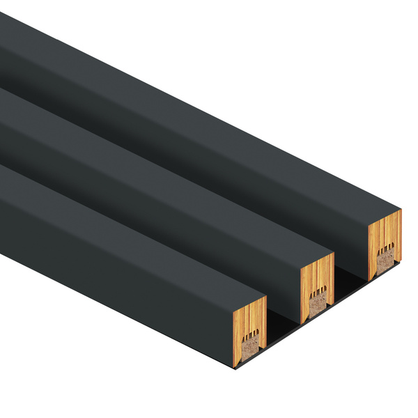 Lamely na paneli - 3 kusy - základný modul - 13,5 cm - 18 farieb - antracitová