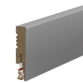MDF soklová lišta hladká - sivá